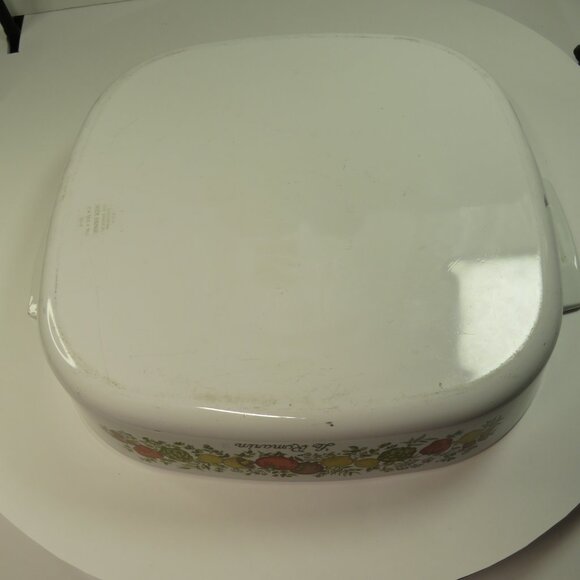 vintage Corning Ware A-10 Casserole Dish 2.5 Qt Spice O' Life Le Romarin w Lid - Picture 8 of 16